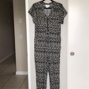 Jumpsuit, black & tan, size M Great condition.